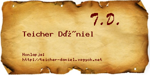 Teicher Dániel névjegykártya