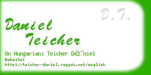 daniel teicher business card